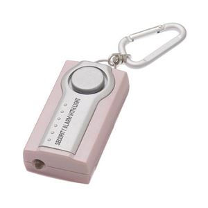 (まとめ)YAZAWA LEDライト付セキュリティーアラームピンク SE25P【×5セット】 便利な携帯用セキュリティアラーム LEDライト付きピンクカラーのセキュリティーアラームがカラビナチェーン付きで登場 持ち運びに便利で、安心のセキュリティ機能を備えたアイテム どこでも使