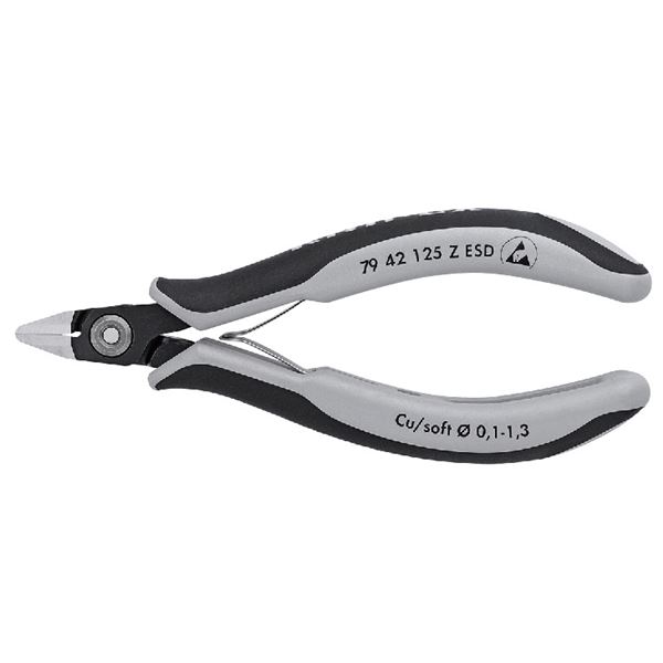 KNIPEX クニペックス 7942-125ZESD 電子工学ニッパー 手道具 物の具 DIY やり方手道具 御先棒 ニッパー 静電気打つ手に特化した高品等な電子工学ニッパー 拠りどころ性と演奏を追いもとめるし、静電気による傷つけるを最小限度に抑え、細やかなやり方に至適な切りはなす力を申し入れ 労働者階級フェ