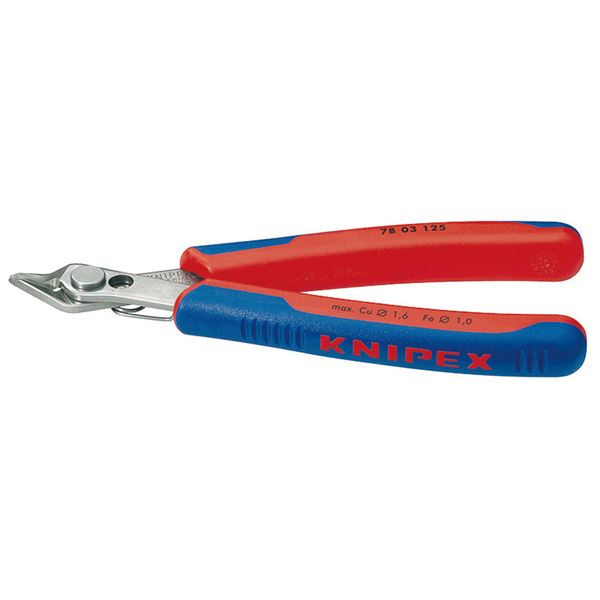 KNIPEX クニペックス 7803-125 スーパーニッパー SB 工具 ツール DIY 作業工具 道具 ニッパー 究極の精密作業における切断の達人、エレクトロニクスと精密機器の切断に最適なツール