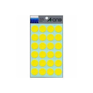 （まとめ） エーワン カラーラベル 丸型 (円形 ラウンド) 20mm径 07044 黄 1P14シート（336片）入 【×10セット】 鮮やかな黄色で、丸い形状のカラーラベル 1シートには336片も入っていて、まとめて10セットもお得 エーワンの新感覚ラベルで、あなたのアイデアを彩ります
