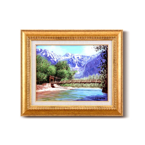 楽天市場】絵画 阿蘇山−15角 GA-05 額縁 高級 ブランド 純金 金細工