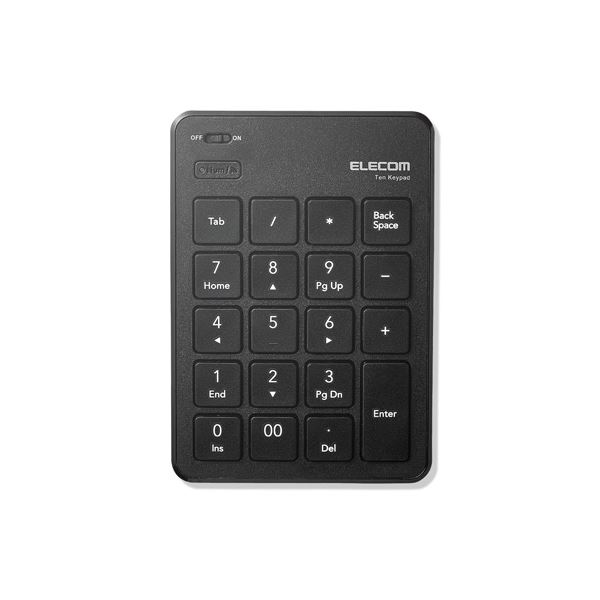 Bluetoothテンキーパッド／パンタグラフ／薄型／ブラック TK-TBP020BK 黒 6.5mmの薄さで魅了するBluetoothテンキーパッド パンタグラフ構造で快適なタイピングを実現し、持ち運びも簡単 スタイリッシュなブラックカラーで上品な印象 仕事やプライベートに欠かせない最高の