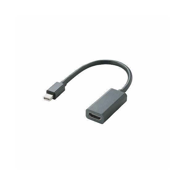 (まとめ) Mini DisplayPort-HDMI変換アダプタ AD-MDPHDMIBK【×2セット】 高品質な映像体験を実現する最新テクノロジー搭載のパソコン周辺機器 エレコムのMini DisplayPort-HDMI変換アダプタは、パソコンの映像を大画面で楽しめる必須アイテム 信頼の品質で安心の使用感を