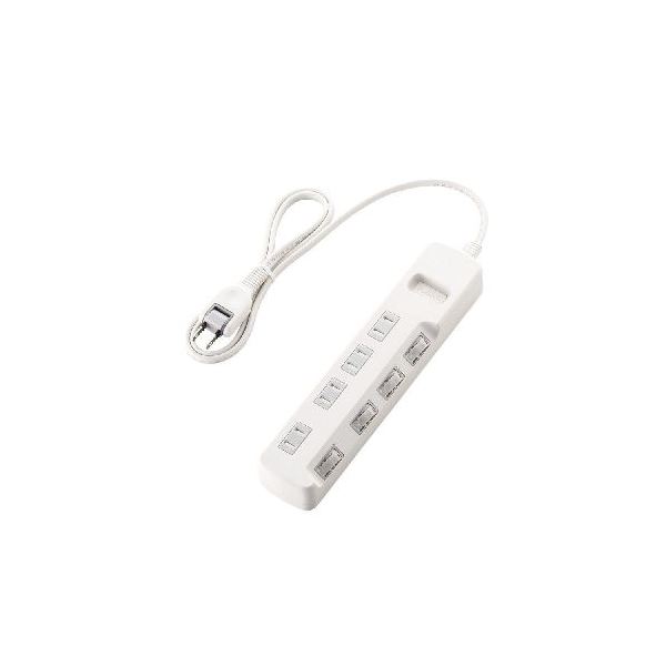 (まとめ) ほこり防止シャッター付 省エネタップ T-E6A-2410WH【×3セット】 省エネタップで快適な生活を ほこり防止シャッター付きOAタップがあなたの家電を守ります の生活家電は信頼と品質の証 T-E6A-2410WHの3セットで、電気代も節約 快適な生活を手に入れましょう