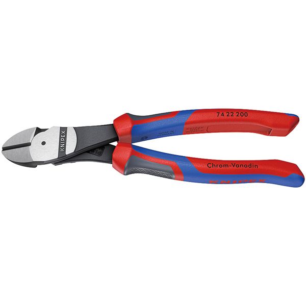 KNIPEX クニペックス 7422-200 強力型 斜ニッパー ベントタイプ 工具 ツール DIY 作業工具 道具 ニッパー ワイヤーの切断に最適 驚異のパワーを持つ斜ニッパー ピアノ線も楽々カット KNIPEX 7422-200 ベントタイプ|夢の小屋
