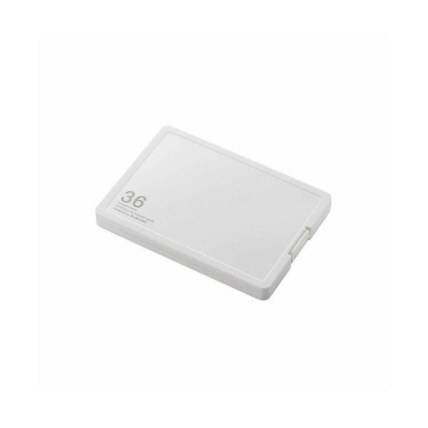 （まとめ） SD／microSD歌留多容れもの（可塑性物質手合い） CMC-SDCPP36WH【×5書き割り】 デジタル資料の金鉱 助けになるな取り片づける 納める 容れもの SD／microSD歌留多を保護することする可塑性物質製媒体容れもの マイコン パソコン 境界線の外側備品の不可欠品 のCMC-SDCPP36WH 5書き割りでお得