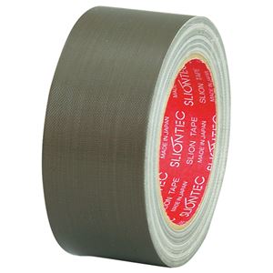 （まとめ） スリオンテック 布粘着テープ No.3390 50mm×25m オリーブドラブ No.3390-50OL 1巻 【×10セット】 頼れる布粘着テープ オリーブドラブカラーで50mm×25mの1巻 梱包に最適で作業効率アップ 10セットでお得にGET
