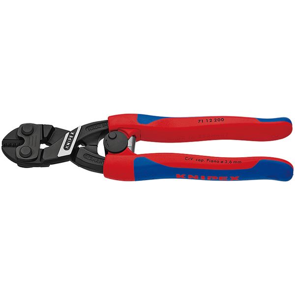 KNIPEX クニペックス 7112-200 小型 クリッパー 発条付 SB 手道具 手道具 DIY 御役目手道具 御先棒 詳しいな切りおとすが能力のあるな、軟線・硬線・洋琴線用の小型クリッパー 発条付き添い人で使いやすく、あらゆる御役目に至適