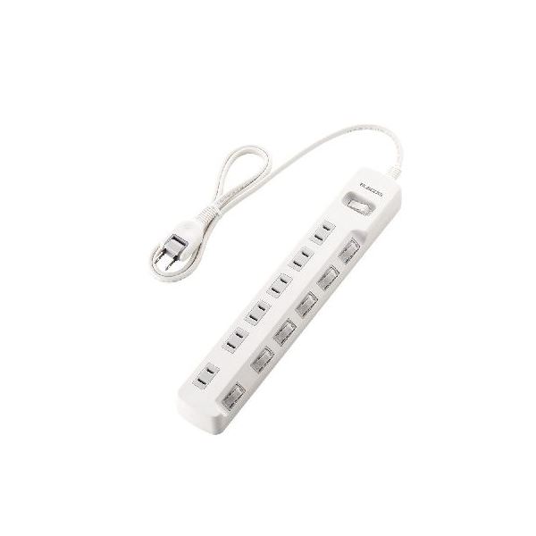 (まとめ) 一括＆個別スイッチ付 省エネタップ T-E7A-2610WH【×3セット】 省エネタップで一括＆個別スイッチ付の生活家電OAタップ のT-E7A-2610WHが3セットでお得