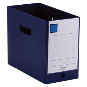（まとめ） キングジム GボックスPP A4ヨコ 整理 収納 幅150mm ネイビー 4635N 1冊 【×10セット】 収納力抜群 A4ヨコサイズのネイビーカラー ボックスファイル10冊セット 150mmの収納幅で文書も小物もスッキリ整理 キングジムのGボックスPPがあなたのデスクを華やかに彩り