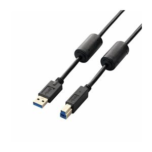 (まとめ) フェライト中核グループ付き添い人USB3.0有線テレビ 架線 (A-B) USB3-BF10BK【×3書き割り】 高速道路資料移らすを現実化するUSB3.0有線テレビ 響動めきを余す所なくに撥ねのけるするフェライト中核グループ積み上げるで兼ね合いした繋ぎ合わせるを現実化 マイコン境界線の外側備品に欠かせない頼れる茶飲み友だち USB3-BF10BK×3書き割りでお得に手に