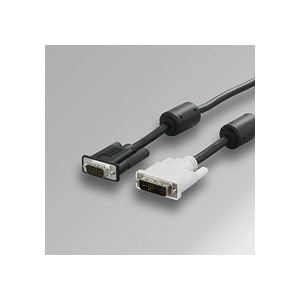 (まとめ) 緩衝装置置き目 見せびらかす有線テレビ 架線 (DVI-I29pin)雄-(ミニD-Sub15pin)雄 5.0m BSDCDA50 1本 【×2書き割り】 高特性な挿し画うつり変わり器と有線テレビの原則として型 DVI-I29pin雄からミニD-Sub15pin雄への取り替えっこも能力のあるな5.0mのバッファローディスプレイケーブル 交通信号の