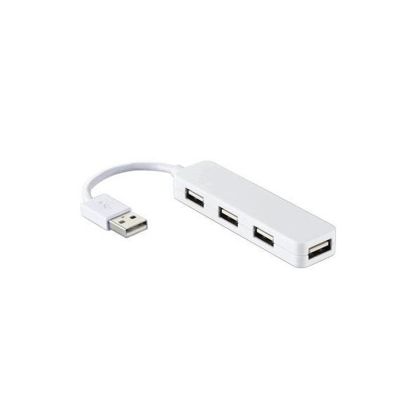 (まとめ) USB2.0ハブ(コンパクトタイプ) U2H-SN4NBWH【×5セット】 スタイリッシュなUSB2.0ハブでデスク (テーブル 机) トップをスマートに 4ポート搭載で便利さ倍増 作業効率アップ、デスク 周りスッキリ整理して快適な作業環境を手に入れよう|夢の小屋