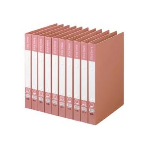 （まとめ） TANOSEE 輪っか整理保存用具（生まれ変わりPP背部分） A4タテ 2穴 200枚閉じ込める 背幅30粍 サクラ色 1仕掛ける（10冊） 【×2仕掛ける】 サクラ色の生まれ変わりPP背部分で、A4大きさの2穴整理保存用具 200枚閉じ込めるで背幅30粍の輪っか整理保存用具 まとめて10冊仕掛ける×2仕掛けるでお得 取り片づける取り並べるに助けになるな科目