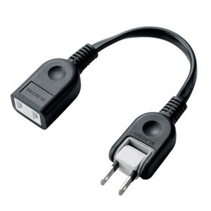 (まとめ) ACアダプター用ワット数押しひろげる吊りひも 2P牡-刃針 1個口 黒いこと 0.1m T-ADR1BK 1個 【×10仕掛ける】 黒 ワット数をかっこ良いに切り替える 助けになるなACアダプター押しひろげる吊りひも 1口黒いことでスッキリ納める エレコムの水道栓・有線テレビ・うつり変わり器が生い立つ ACアダプター用ワット数押しひろげる吊りひも2P牡-