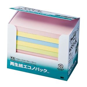 （まとめ） 住友スリーエム ポストイット(R) エコノパック(TM)製品シリーズ 10個入り 横127×縦75mm 6551-K 混色 10個入 【×2セット】 色とりどりのメモがたっぷり 便利なエコノパックでお得にGET 住友スリーエムのポストイット(R)、横127×縦75mmの大判サイズ、6551-Kの