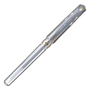 (まとめ) 三菱鉛筆 ゲルインクボールペン ユニボール シグノ 太字 1.0mm 銀 UM153.26 1本 【×40セット】 書き味抜群 滑らかなゲルインクボールペンがキャップ式で登場 三菱鉛筆のユニボールシグノが太字1.0mmで魅せる銀の輝き 使いやすさと高品質が魅力の逸品 仕事もプラ