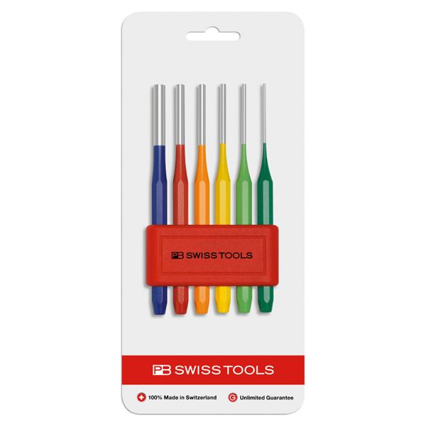 PB SWISS TOOLS 755BLRBCN 平行レインボーピンポンチ セット ホルダー付 工具 ツール DIY 作業工具 道具 鮮やかな虹色のピンポンチセット パラレルな使い勝手とホルダー付きで、PB SWISS TOOLS 755BLRBCN一新しました