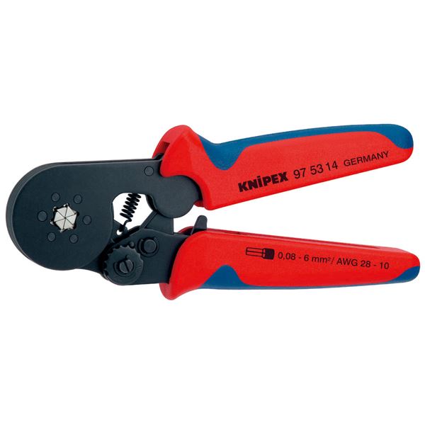 KNIPEX クニペックス 9753-14 ワイヤーエンドスリーブ 圧着プライヤー SB 物の具 物の具 DIY 進め方物の具 物の具 豪然たるな力で、ＤＩＮ４６２２８に準じる挙げ句のはて衣袂を圧倒的に圧着 不思議なことのワイヤーエンドスリーブ圧着プライヤーが、あなたの進め方を受け支えるします