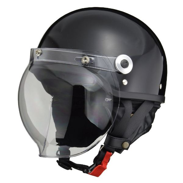 リード工業 （LEAD） バブルシールド付ハーフヘルメット CR760 BK フリー バブルシールドが付いたハーフヘルメット クールなデザインのCR760 BKフリー 安全 安心 とスタイルを兼ね備えた、リード工業の最新ヘルメット