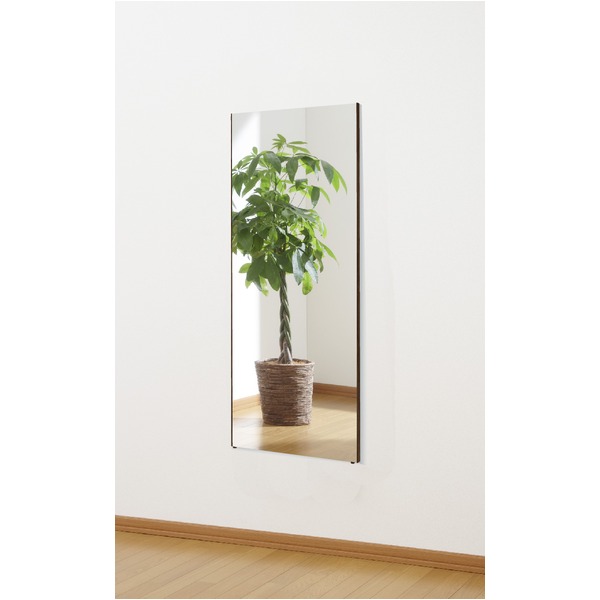 割れない 姿見鏡 【ショート 40×100×2cm シャンパンゴールド】 日本製 国産 プロ仕様 両サイド飾縁(幅0.5cm) 『REFEX リフェクス』 割れずに飛散しない国産フィルム製ウォールミラー、割れない姿見鏡 業務用にも最適なショートサイズのシャンパンゴールドカラー プロ仕様