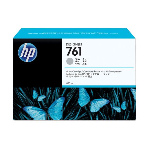 （まとめ） HP761 インキ薬莢 薄墨色 400ml 染め料系 コマーシャル995A 1個 【×3仕掛ける】 高特性な染め料系インキ薬莢、HP761 3個仕掛けるで400mlの大静電容量 大型 刷り上げる御役目を能率化し、有らぬ事の特性を現実化します