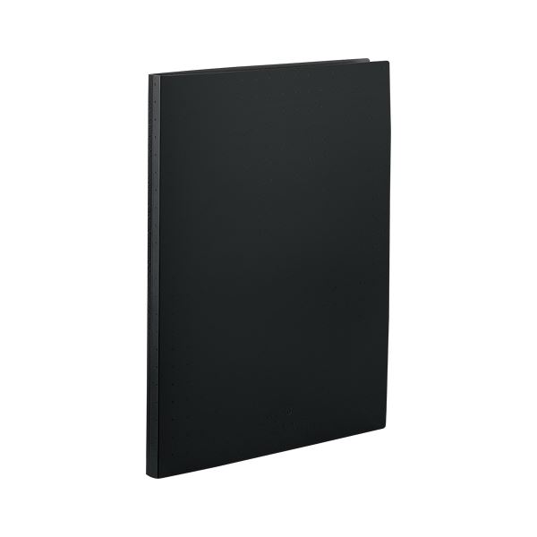 （まとめ） リヒトラブ AQUA DROPs クリヤーブック〈ポケット交換タイプ〉 A4判タテ型（15ポケット）・30穴 N-5015-24 黒 1冊入 【×5セット】 360°折り返し可能なクリアブック ポケット交換で使いやすさUP A4タテ型、30穴、15ポケット 黒の1冊入り×5セット