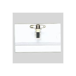 （まとめ） 名札 名刺型 再生PET製 CR-NF42P-T 1個入 【×50セット】 多様なシチュエーションに対応 自分好みにカスタマイズできる、名刺タイプの名札 サイズ・留め具・素材が選べる 再生PET製のCR-NF42P-T、1個入りを50セットでお得に