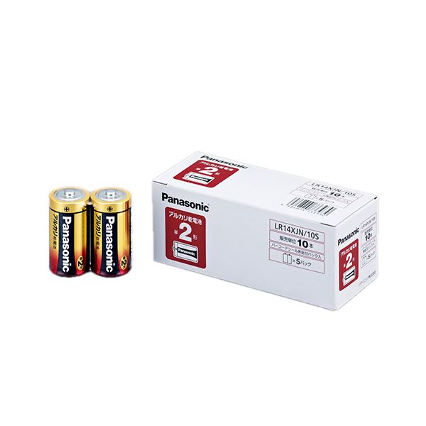 （まとめ） パナソニック アルカリ乾電池 単2形 LR14XJN/10S 1パック（10本） 【×4セット】 パワフルなエネルギーを持つ 最高品質のアルカリ乾電池 1パックに10本 まとめ買い お徳用 でお得 電池 アルカリ乾電池 単2形 LR14XJN/10S【×4セット】 7,462円