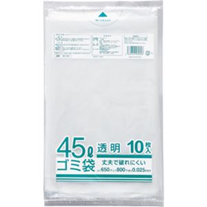 (まとめ) クラフトマン 業務用透明 メタロセン配合厚手ゴミ袋 45L HK-087 1パック(10枚) 【×30セット】 透明で高い耐久性 頑丈 な業務用ゴミ袋 クラフトマンの厚手45Lゴミ袋がまとめて30セット 掃除も簡単、ゴミもスッキリ