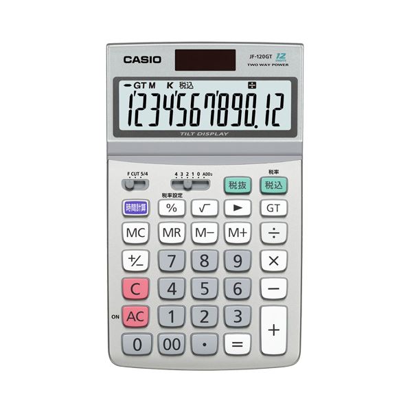 (まとめ) カシオ CASIO エコ目じるし付計算器 12桁 ジャスト手合い JF-120GT-N 1台 【×5仕掛ける】 エコ目じるし御墨付きの12桁計算器、使い分かりやすいジャスト手合い 中型・小型で持ちはこぶも助けになる 数えることが流ちょうに行えるカシオの新定番 JF-120GT-N 1台で5仕掛けるお得にご申し入れ