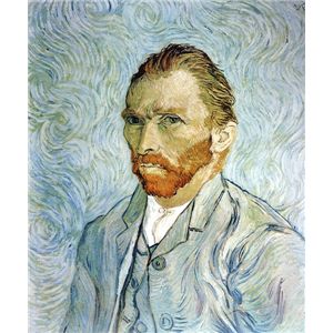 世界の名画シリーズ、プリハード複製画 ヴィンセント・ヴァン・ゴッホ作 「自画像」（額縁付） 驚くほどの色再現力で、まるで本物のような名画があなたのお家に 感動の複製画シリーズ、驚異の色再現力を誇る 自画像 （額縁付き）｜夢の小屋
