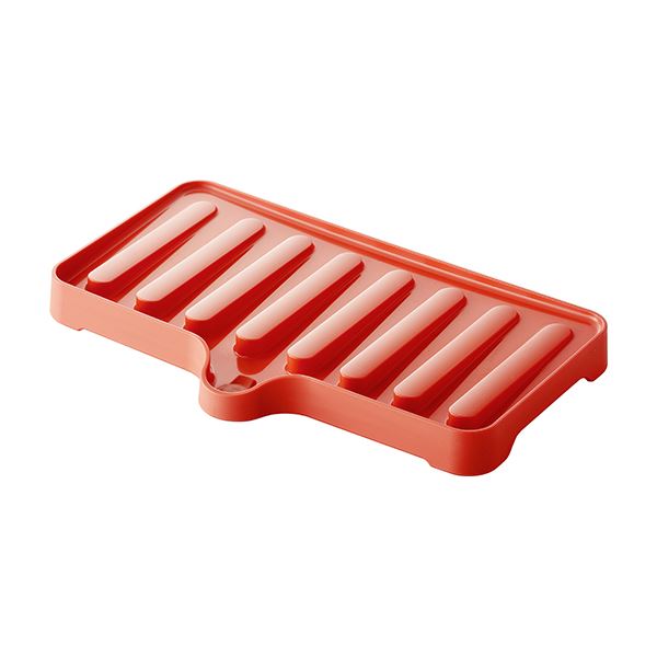 【50仕掛ける】 ドレーナー/水切り物の具 【か細い 赤いこと】 38.4×23.6×3.5糎 本体：PP 『リベラリスタ』 赤 今めかしいで今めかしいな水切り台、御厨子所備品の新定番 50仕掛けるのか細いなレッドドレーナー/水切り物の具、大きさは38.4×23.6×3.5糎 本体はPP原料品で、使い走りや