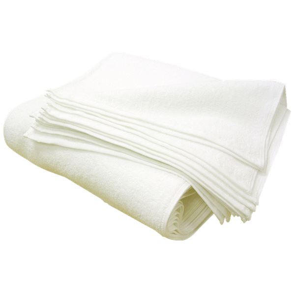 フェイスタオル/洗顔タオル 【約34cm×90cm 24枚組 極厚手】 綿100% 白タオル 360匁 〔美容院 整骨院〕 極上の肌触りを味わえる、プロ仕様のミニタオルセット 美容院や整骨院で大人気の柔らかなコットン100%素材を使用 厚手の贅沢な質感で心地よい包み込み感を実現 フェ