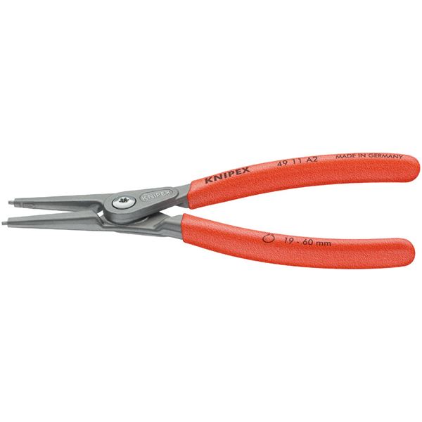 KNIPEX クニペックス 4911-A4 軸用 精密 スナップリングプライヤー 直 SB 工具 ツール DIY 作業工具 道具 プライヤー 耐久性抜群 負荷に強く、長寿命な軸用精密スナップリングプライヤー あなたの作業をサポートする頼れる相棒、スナップリングプライヤー4911-A4