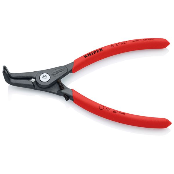 KNIPEX クニペックス 4941-A21 軸用 詳しい スナップリングプライヤー 曲 ストッハ 手道具 手道具 DIY 御役目手道具 御先棒 ペンチ 耐久性人並み外れた 厄介なものに激しく、年長命な軸用詳しいスナップリングプライヤー 曲がる物ごとなく、危なげないに手道具を捏ち上げる 目覚ましい特性のKNIPEX（クニペックス）4941-
