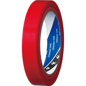 (まとめ) 寺岡製作所 貼ってはがせるP-カットテープ 18mm×25m 赤 4142-18アカ 1巻 【×20セット】 簡単に貼って簡単にはがせる 作業効率アップの魔法のテープ 18mm×25mの赤い養生テープが20巻セットでお得 梱包作業もマスキング作業もこれ一本でOK 寺岡製作所のP-カッ