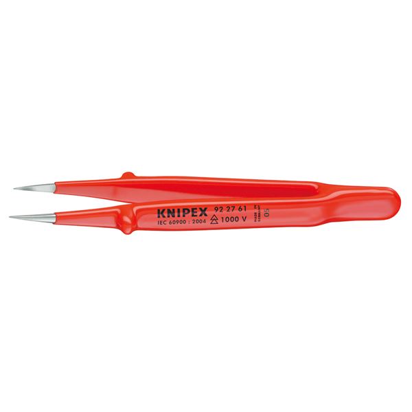 KNIPEX クニペックス 9227-61 絶縁精密ピンセット 130MM 工具 ツール DIY 作業工具 道具 ピンセット 高度な組み立て作業に最適な、驚くほど精密な操作が可能な絶縁ピンセット130MM