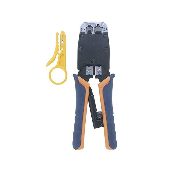(まとめ) かしめ工具(ラチェット付き) HT-500R【×2セット】 進化したかしめ工具、ラチェット付きで作業効率UP サンワサプライのHT-500Rがさらにパワーアップ 使いやすさと耐久性を追求し、作業時間を短縮 頼れる相棒があなたの仕事をサポート プロも絶賛の高品質な仕上が