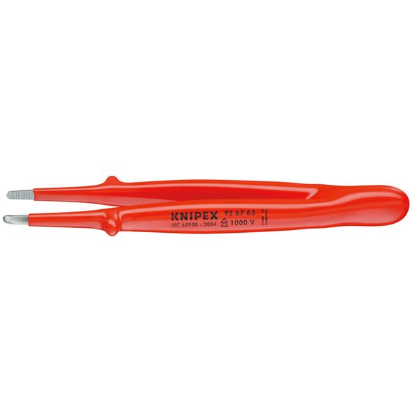 KNIPEX クニペックス 9267-63 絶縁精密ピンセット 145MM 工具 ツール DIY 作業工具 道具 ピンセット あらゆるシーンで使い勝手抜群の多用途タイプ 高い汎用性を誇る絶縁仕様の精密ピンセット、サイズは145mm