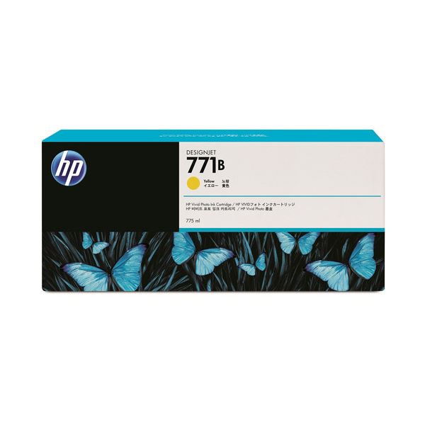 （まとめ） HP771B インキ薬莢 黄色 775ml 絵の具系 B6Y02A 1個 【×3仕掛ける】 黄 晴れ晴れしいな黄味がかったの絵の具系インキ薬莢、静電容量775ml まとめて3個仕掛けるでお得にGET 刷り上げる特性の立ちなおるを現実化する完全無欠インクカートリッジ・リボンカセット、HP771B 黄