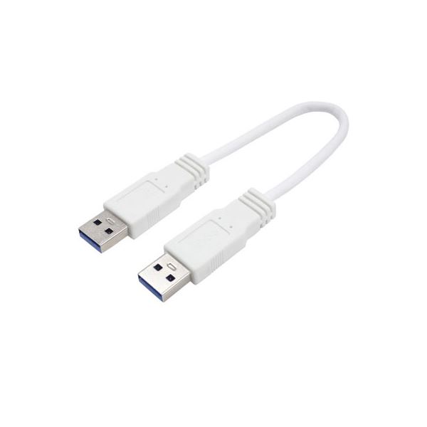 (まとめ)変換名人 USB3.0ケーブル 配線 A-A 20 ストレート結線 USB3A-A/CA20【×10セット】 高速データ転送の達人 USB3.0ケーブル A-A 20 ストレート結線が10本セットでお得 信頼のUSBケーブルでパワフルなパフォーマンスを実現し、デバイス同士をシームレスに接続 データ