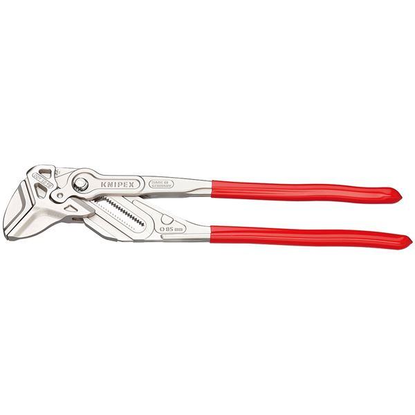 KNIPEX クニペックス 8603-400 ペンチ鍵 XL 手道具 物の具 DIY やり方手道具 御先棒 ペンチ 鍵 ラチェットレンチのような使い走り気味合いで、ペンチとしても放射能する最新物の具 不思議なことの力強さと取りまわし性を兼ね備えた、KNIPEX（クニペックス）8603-400 ペンチ鍵 XL