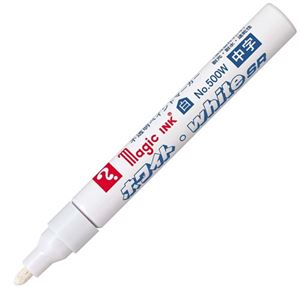 (まとめ) 寺西舎密学 油性絵の具目じるし 神通力インク 白いこと・white SR No.500W(中字) M500W 1本 【×40仕掛ける】 白 真っ白い巫女寄せのインキ、油性目じるし・絵の具目じるし、寺西舎密学の絵の具目じるし、白いこと・white SR No.500W(中字) M500W 1本で40仕掛ける 驚くほ