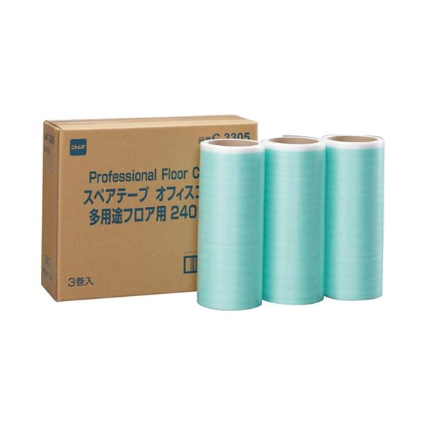 ニトムズ スペアオフィス 事務用 多用途フロア用240 3巻入 多目的フロア用巻物240 3巻入り - あらゆる場面で活躍する、使い勝手抜群のフロア用巻物 広いスペースをカバーし、清潔な環境を保ちます 耐久性に優れ、経済的な3巻入りでお得感も満載 ニトムズがお届けする、信頼