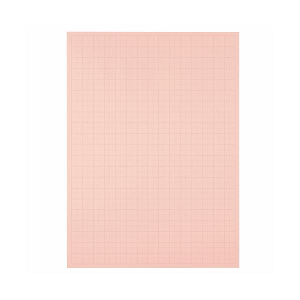 （まとめ） TANOSEE 書きうつす紙（プルタイプ） 本体 788×1085粍 50粍方眼 サクラ色 1入れもの（20枚） 【×5仕掛ける】 サクラ色の愛らしさが溢れる 大判の書きうつす紙でアイデアを広げよう 創造的な生み出すことやかざり付けるに至適 TANOSEE書きうつす紙（プルタイプ）50粍方眼、788×1085粍、1入れもの（20枚