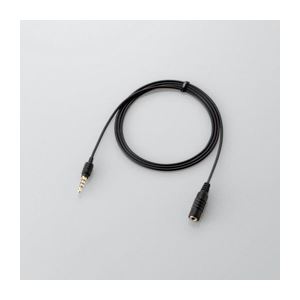 （まとめ） 4極延長ヘッドホンケーブル 配線 MPA-EHPS10BK【×5セット】 音楽を自由に楽しむための進化したスマートフォン用ヘッドホンケーブル 配線 が贈る4極延長ケーブル 、MPA-EHPS10BK【まとめ買い お徳用 ×5セット】