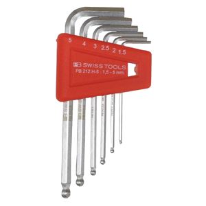 PB SWISS TOOLS 212H-5 ボール付 六角棒レンチ セット パックナシ 工具 ツール DIY 作業工具 道具 レンチ 使いやすく耐久性のあるボール付き六角棒レンチセット、PB SWISS TOOLS 212H-5 プロも愛用し、信頼の品質とパフォーマンスを手に入れよう