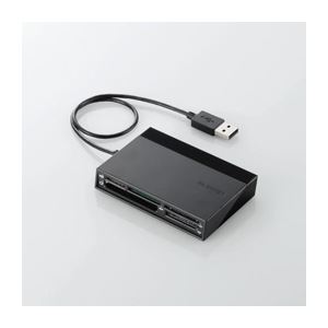 （まとめ） USBハブ付き48+5メディア対応カードリーダ MR-C24BK【×2セット】 多機能USBハブ搭載 あらゆるメディアに対応する便利なカードリーダー パソコン PC 周辺機器の頼れる相棒、MR-C24BKが2セットでお得に手に入る