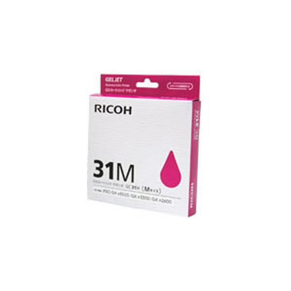 【業務用5セット】【純正品】 RICOH リコー インクカートリッジ/トナーカートリッジ 【GC31M M マゼンタ】 ×5セット 鮮やかなマゼンタで仕事を彩る プロ仕様のインクトナーカートリッジ【業務用5セット】 高品質な純正品で信頼性抜群 リコーのGC31M Mマゼンタインクカート